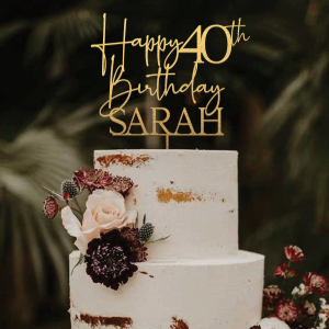 40th Birthday Cake Topper