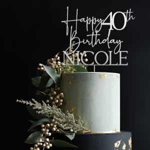 40th Birthday Cake Topper
