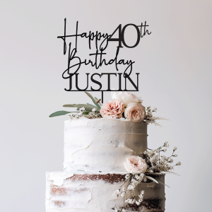 40th Birthday Cake Topper