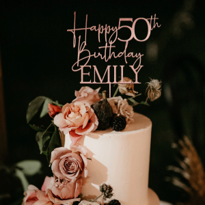 Happy 50th Birthday Cake Topper