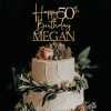 Happy 50th Birthday Cake Topper
