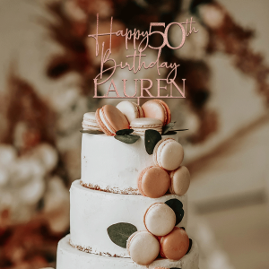 Happy 50th Birthday Cake Topper