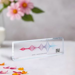 Soundwave Song Plaque, Sound Plaque with QR Code