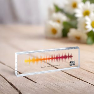 Soundwave Song Plaque, Sound Plaque with QR Code