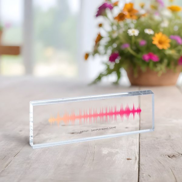 Soundwave Song Plaque, Sound Plaque with QR Code