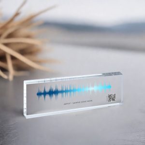 Soundwave Song Plaque, Sound Plaque with QR Code