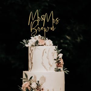 Custom Name Cake Topper, Wedding Cake Topper