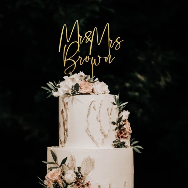 Custom Name Cake Topper, Wedding Cake Topper