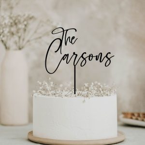 Custom Name Cake Topper, Wedding Cake Topper