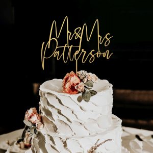Custom Name Cake Topper, Wedding Cake Topper