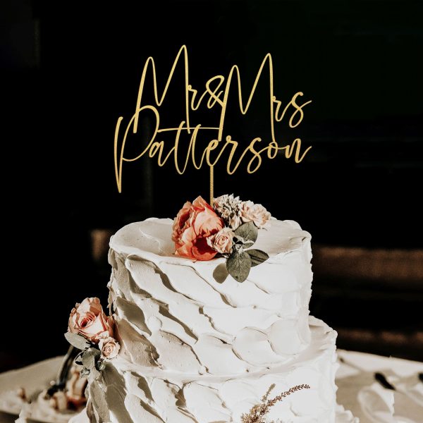 Custom Name Cake Topper, Wedding Cake Topper