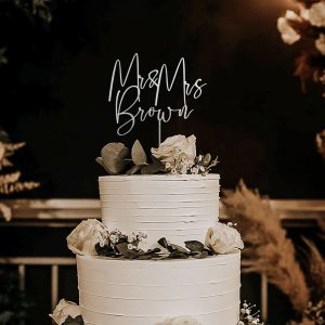 Custom Name Cake Topper, Wedding Cake Topper