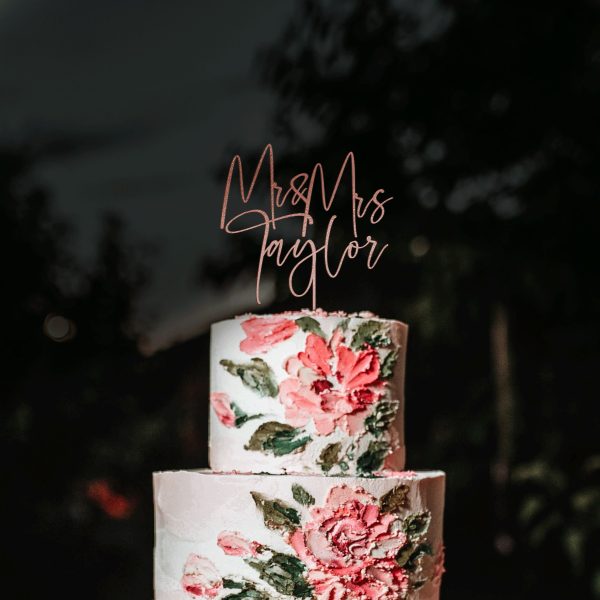 Custom Name Cake Topper, Wedding Cake Topper