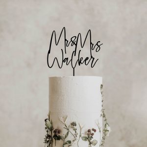 Custom Name Cake Topper, Wedding Cake Topper