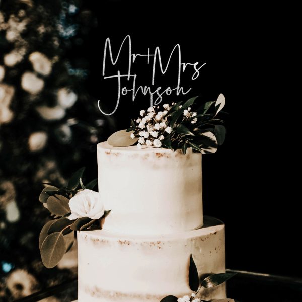 Mr and Mrs Cake Toppers for Wedding, Wedding Cake Topper