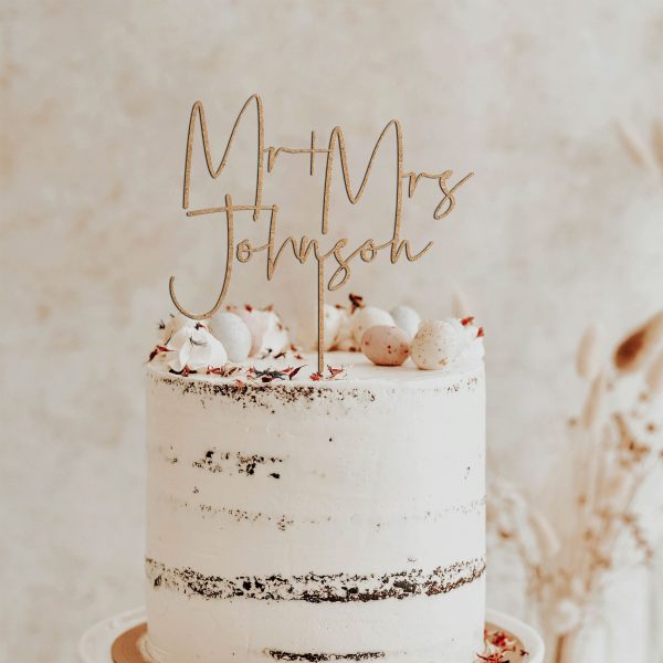 Mr and Mrs Cake Toppers for Wedding, Wedding Cake Topper
