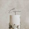 Script Wedding Cake Topper, Personalized Cake Toppers