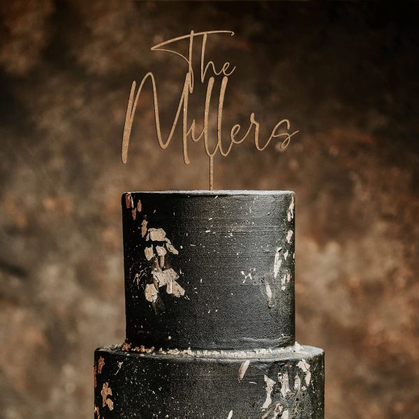 Handwritten Cake Topper for Wedding, Personalized Cake Topper
