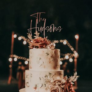 Handwritten Cake Topper for Wedding, Personalized Cake Topper