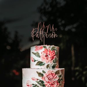Handwritten Cake Topper for Wedding, Personalized Cake Topper