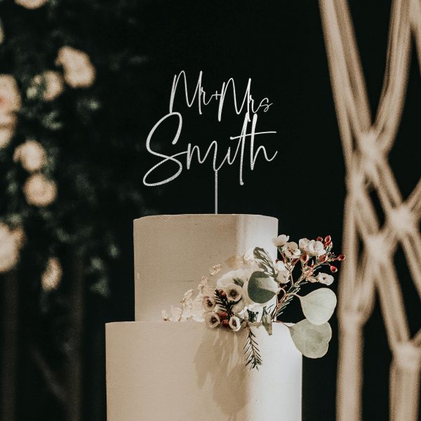 Handwritten Cake Topper for Wedding, Personalized Cake Topper