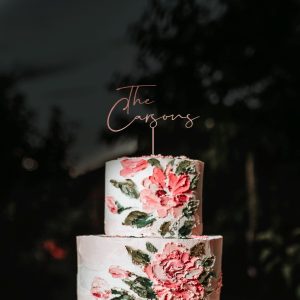 Custom Names Cake Topper, Personalized Wedding Cake Topper