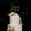 Modern Wedding Cake Topper, Two Names Cake Topper, Personalized Cake Topper for Wedding