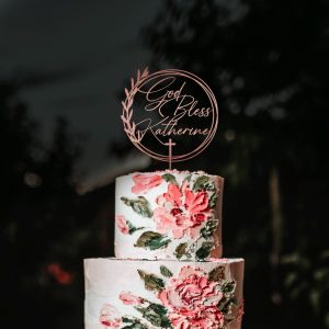 First Communion Cake topper, Baptism Cake Topper