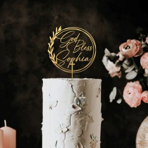 First Communion Cake topper, Baptism Cake Topper