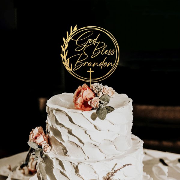 First Communion Cake topper, Baptism Cake Topper
