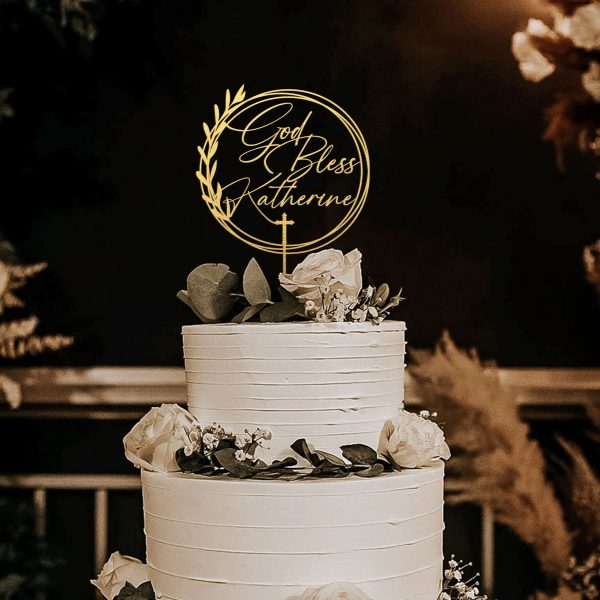 First Communion Cake topper, Baptism Cake Topper