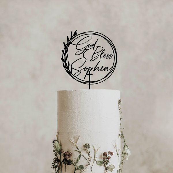 First Communion Cake topper, Baptism Cake Topper