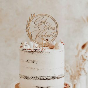 First Communion Cake topper, Baptism Cake Topper