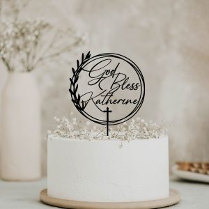 First Communion Cake topper, Baptism Cake Topper