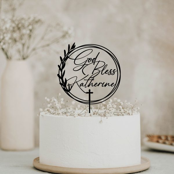 First Communion Cake topper, Baptism Cake Topper