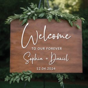 Wedding Welcome Sign, Personalized Wedding Welcome Sign