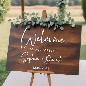 Wedding Welcome Sign, Personalized Wedding Welcome Sign