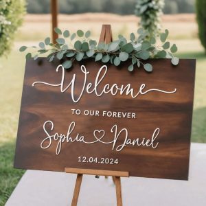 Wedding Welcome Sign, Personalized Wedding Welcome Sign
