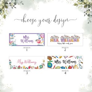 Teacher Desk Name Plate, Personalized Name Plate for Teacher