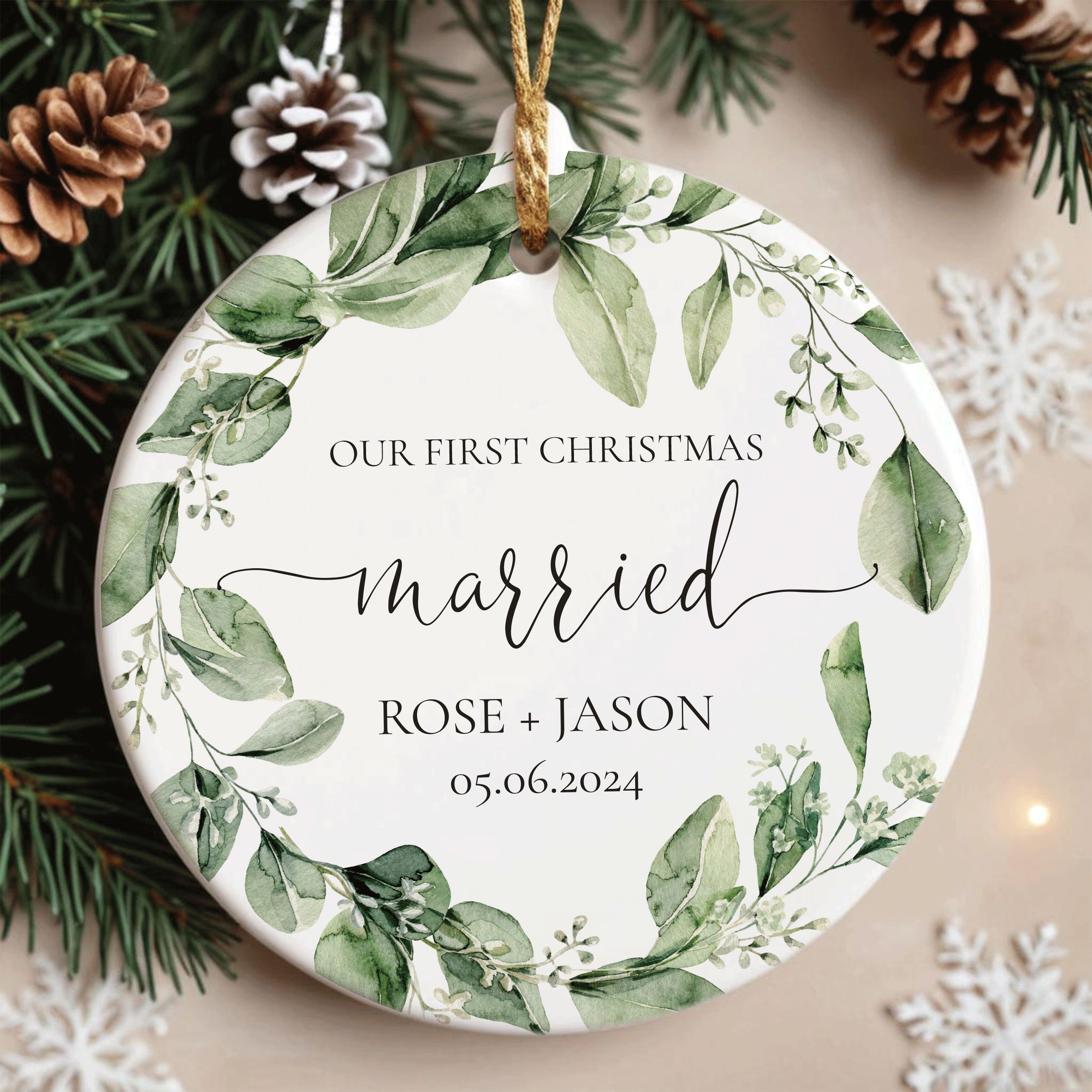 Оur-First-Christmas-Married-2_0001_Group-2 1st Christmas Married Gift, First Christmas Married Ornament