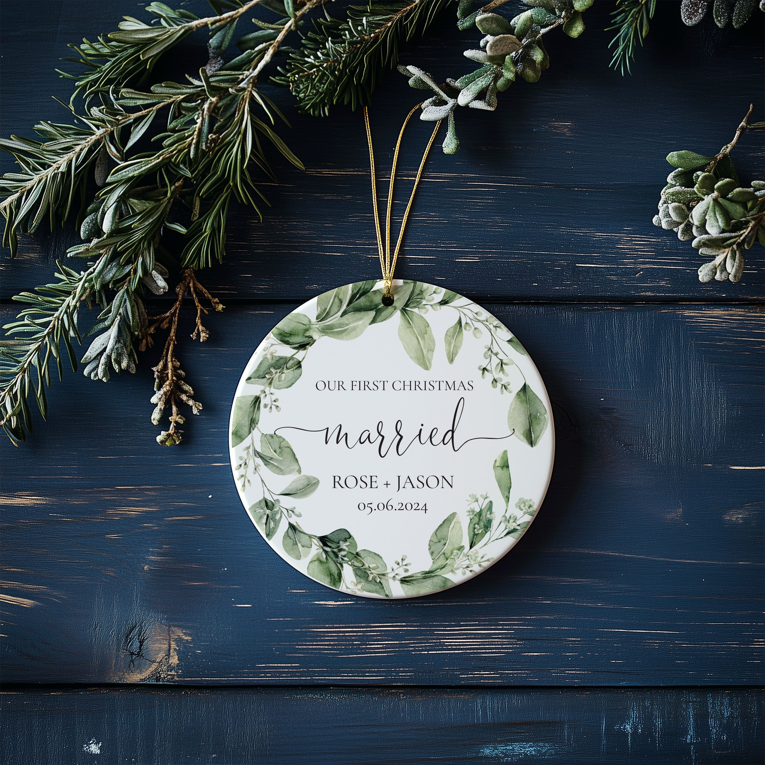 Оur-First-Christmas-Married-2_0005_Group-6 1st Christmas Married Gift, First Christmas Married Ornament