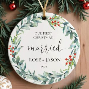 First Christmas Married Ornament, Married Ornament